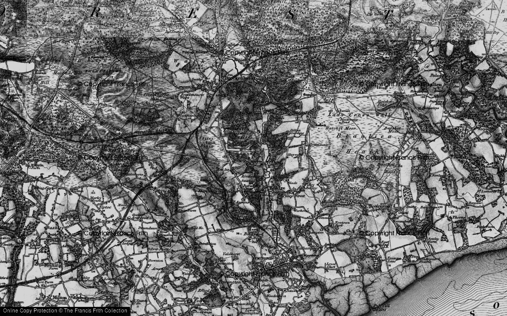 Old Map of Sandy Down, 1895 in 1895