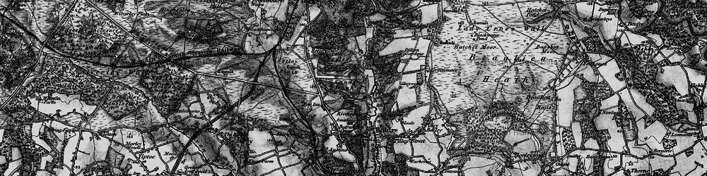 Old map of Sandy Down in 1895