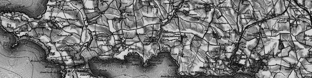 Old map of Sandy Haven in 1898