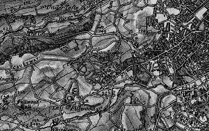 Old map of Sandygate in 1896