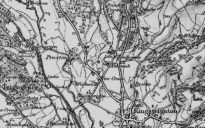 Old map of Sandygate in 1898