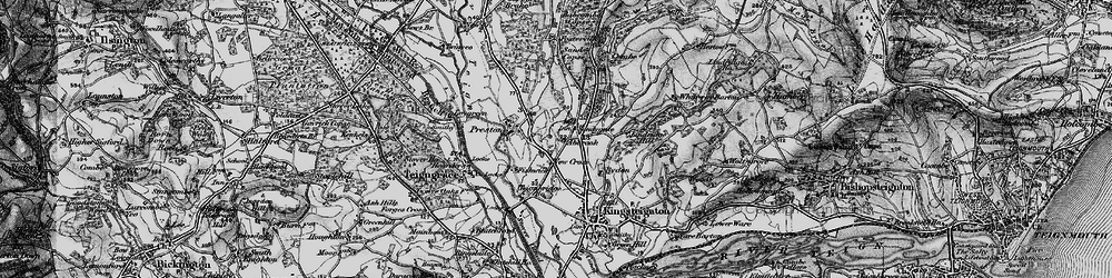 Old map of Sandygate in 1898