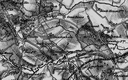 Old map of Sandylands in 1898