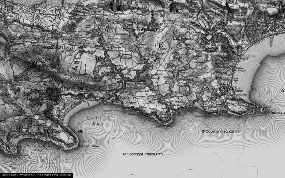 Old Map of Sandylane, 1897 in 1897