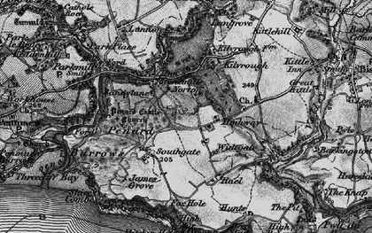 Old map of Sandylane in 1897