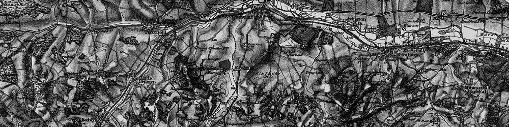 Old map of Sanham Green in 1895