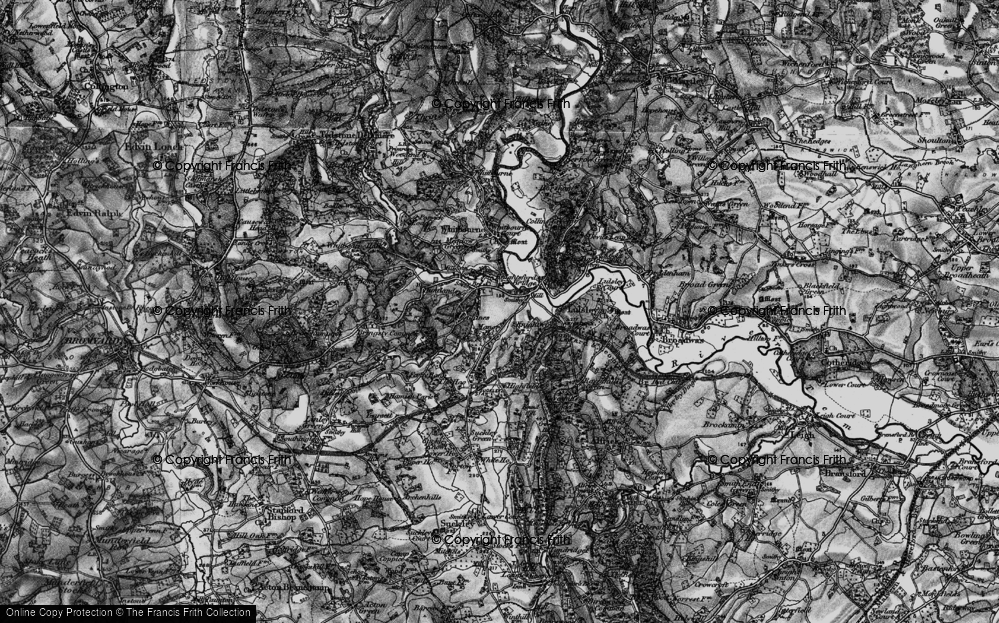 Old Map of Sapey Bridge, 1898 in 1898