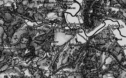 Old map of Sapey Bridge in 1898