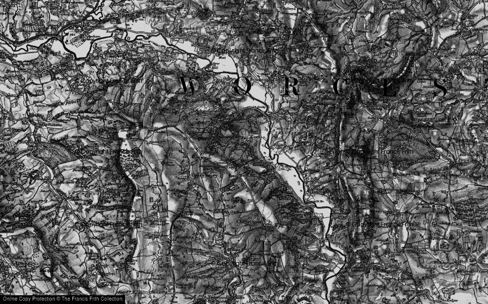 Old Map of Sapey Common, 1898 in 1898