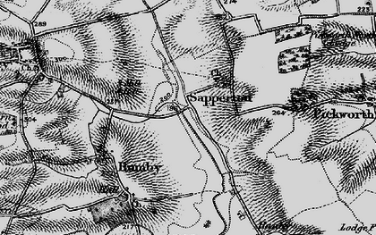 Old map of Sapperton in 1895