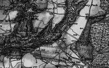 Old map of Sapperton in 1896