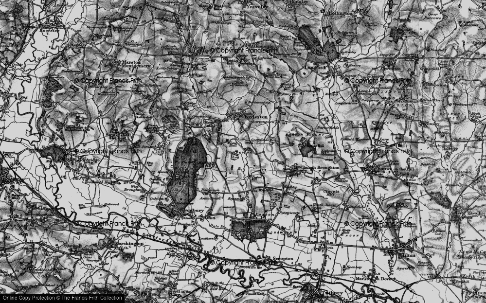 Old Map of Sapperton, 1897 in 1897