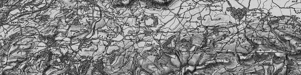 Old map of Bachaethlon in 1899