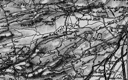 Old map of Sarnau in 1897