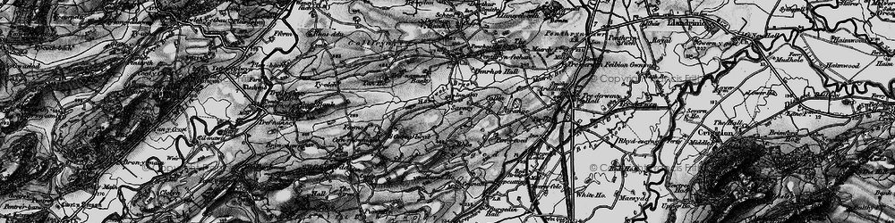 Old map of Sarnau in 1897