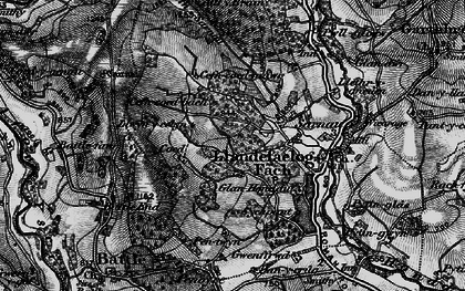 Old map of Sarnau in 1898