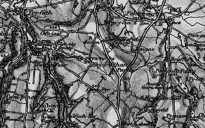 Old map of Saron in 1898