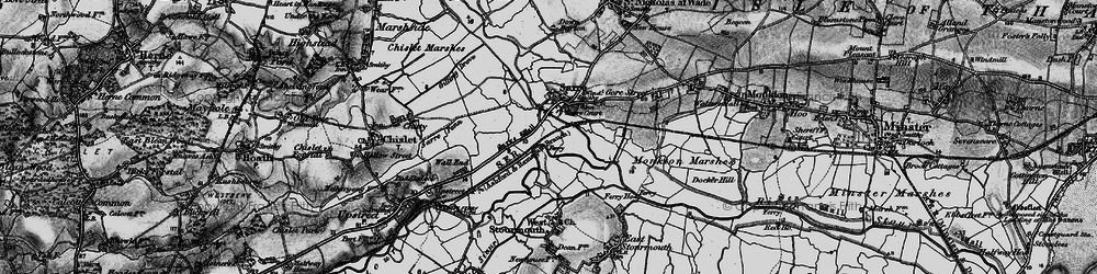 Old map of Sarre in 1895
