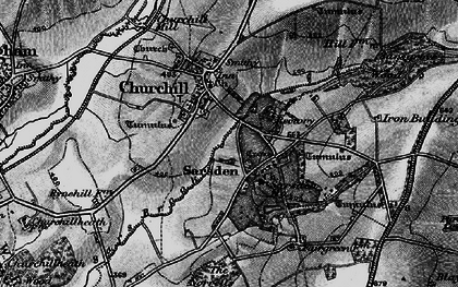 Old map of Sarsden in 1896
