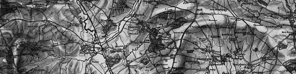 Old map of Sarsden in 1896