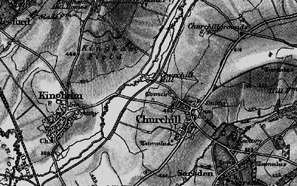 Old map of Sarsden Halt in 1896