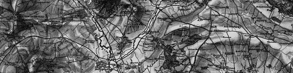 Old map of Sarsden Halt in 1896