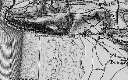 Old map of Saunton in 1897