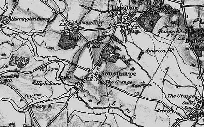 Old map of Sausthorpe in 1899