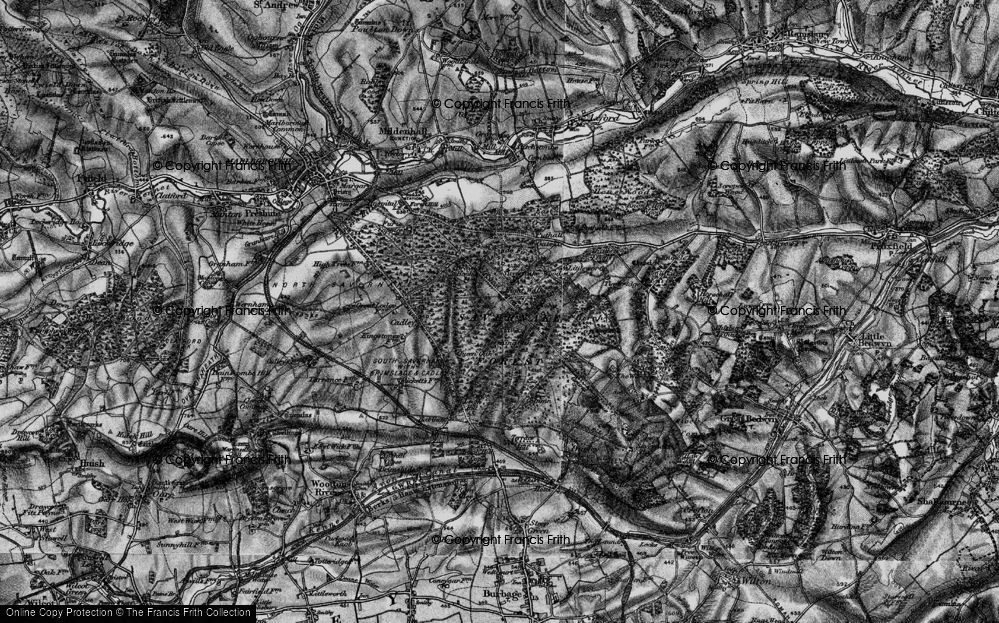 Old Map of Savernake Forest, 1898 in 1898