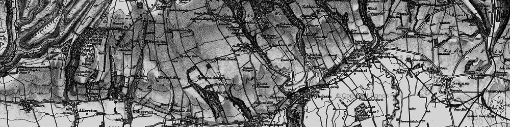 Old map of Bee Dale in 1898