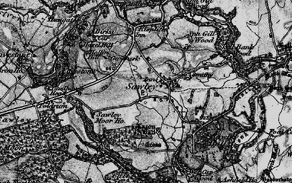 Old map of Sawley in 1897