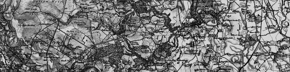 Old map of Sawley in 1897
