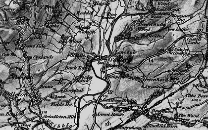 Old map of Bank Top in 1898