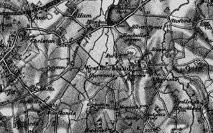 Old map of Sawyer's Hill in 1898