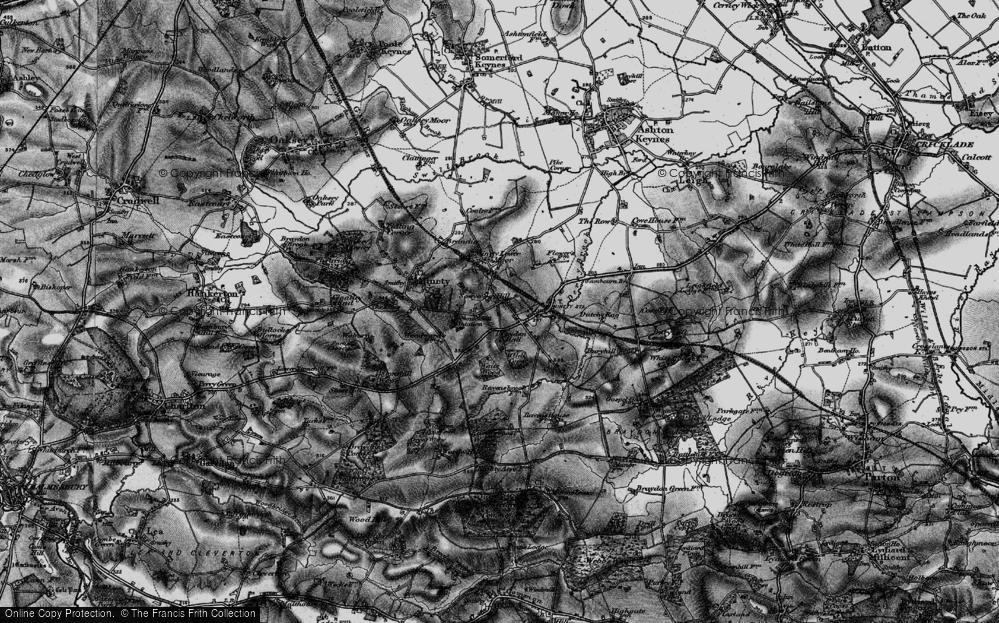 Old Map of Sawyers Hill, 1896 in 1896