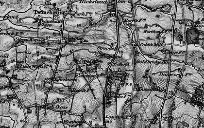 Old map of Sayers Common in 1895