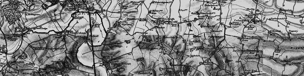 Old map of Wigney Wood in 1898