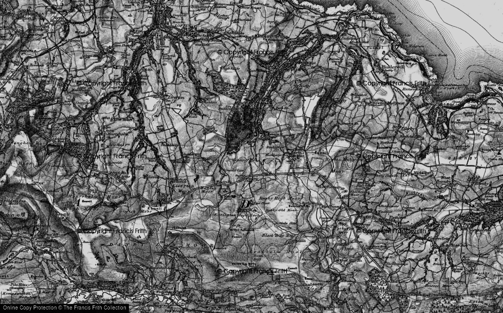 Old Map of Scaling, 1898 in 1898