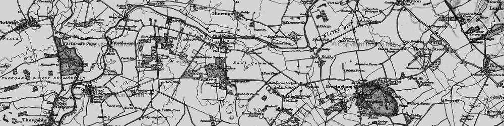 Old map of Scamland in 1898