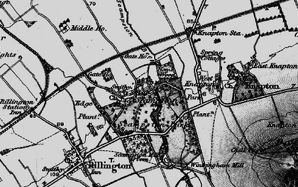 Old map of Scampston in 1898