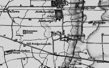 Old map of Scampton in 1899