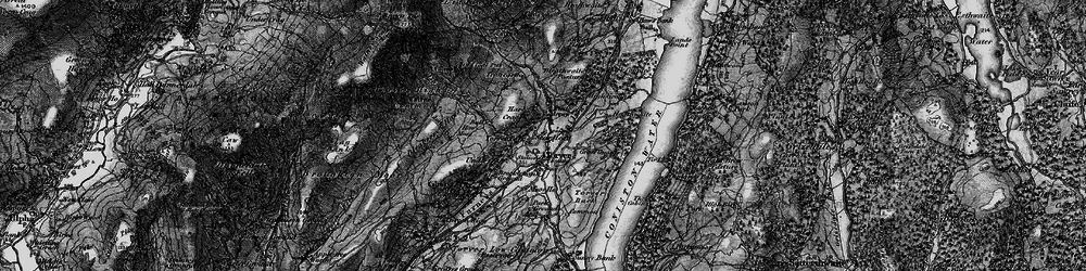 Old map of Bull Haw Moss in 1897
