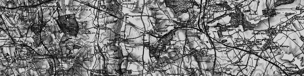 Old map of Scarcliffe in 1896