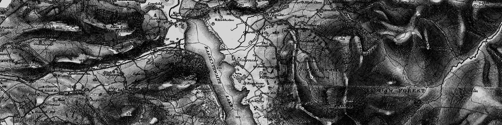 Old map of Bassenthwaite Lake in 1897