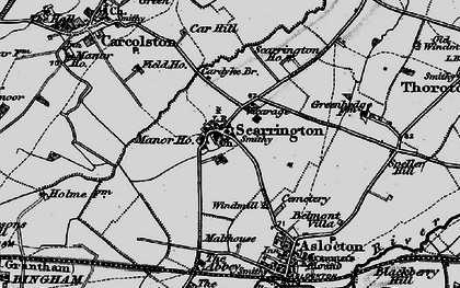 Old map of Scarrington in 1899