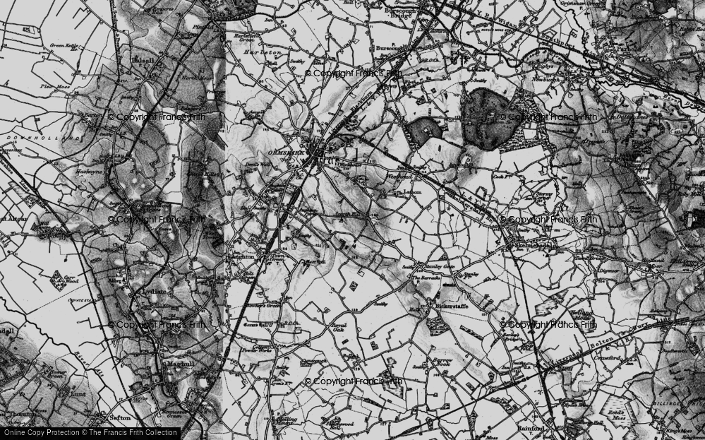 Old Map of Scarth Hill, 1896 in 1896