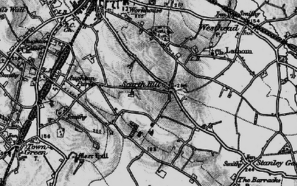 Old map of Scarth Hill in 1896