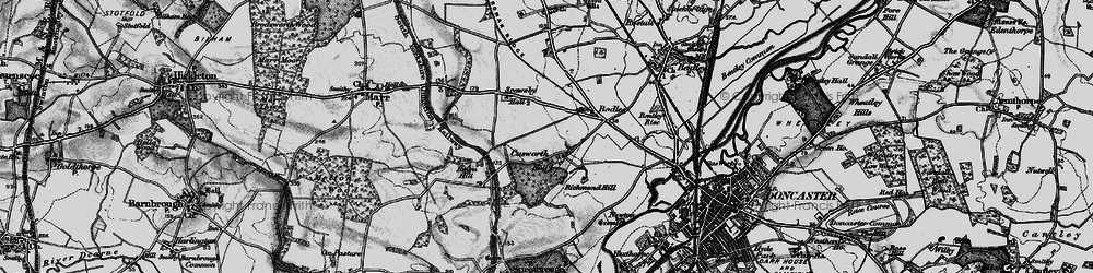 Old map of Scawsby in 1895