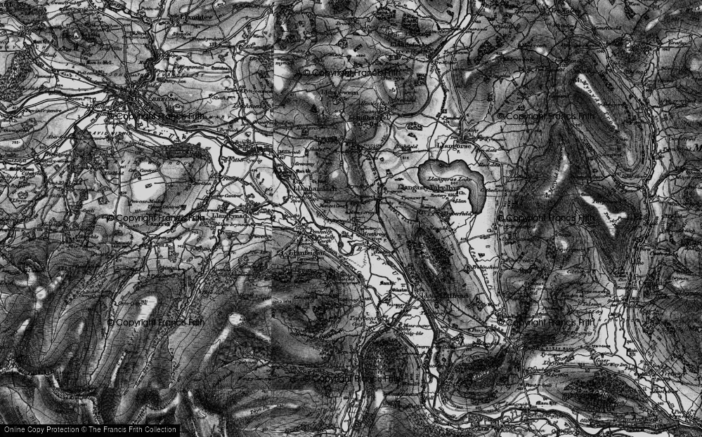 Old Map of Scethrog, 1897 in 1897