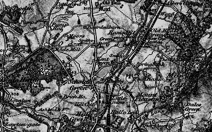 Old map of Scholar Green in 1897